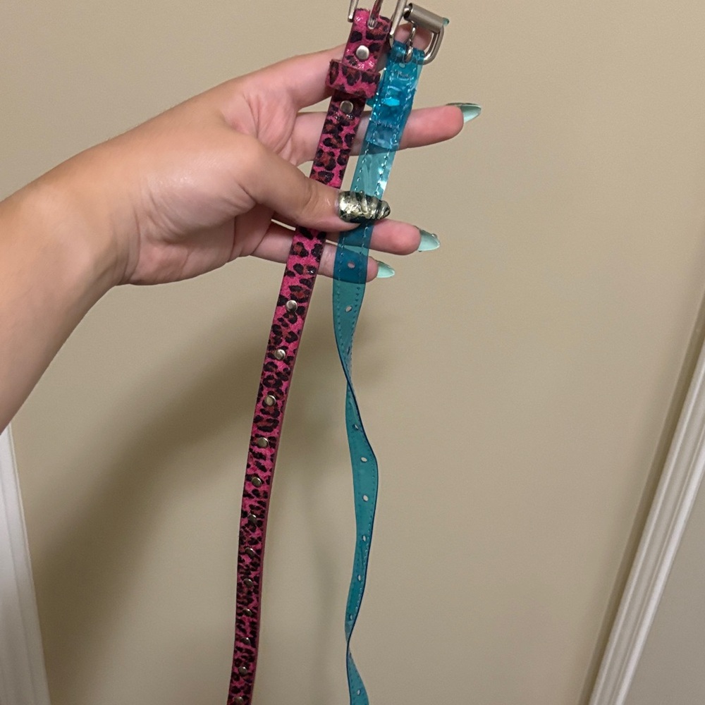 Stylish Pink and Blue Women's Belts
